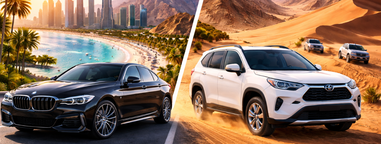 Luxury vs. Practical: Choosing the Perfect Rental Car for Your Dubai Vacation
